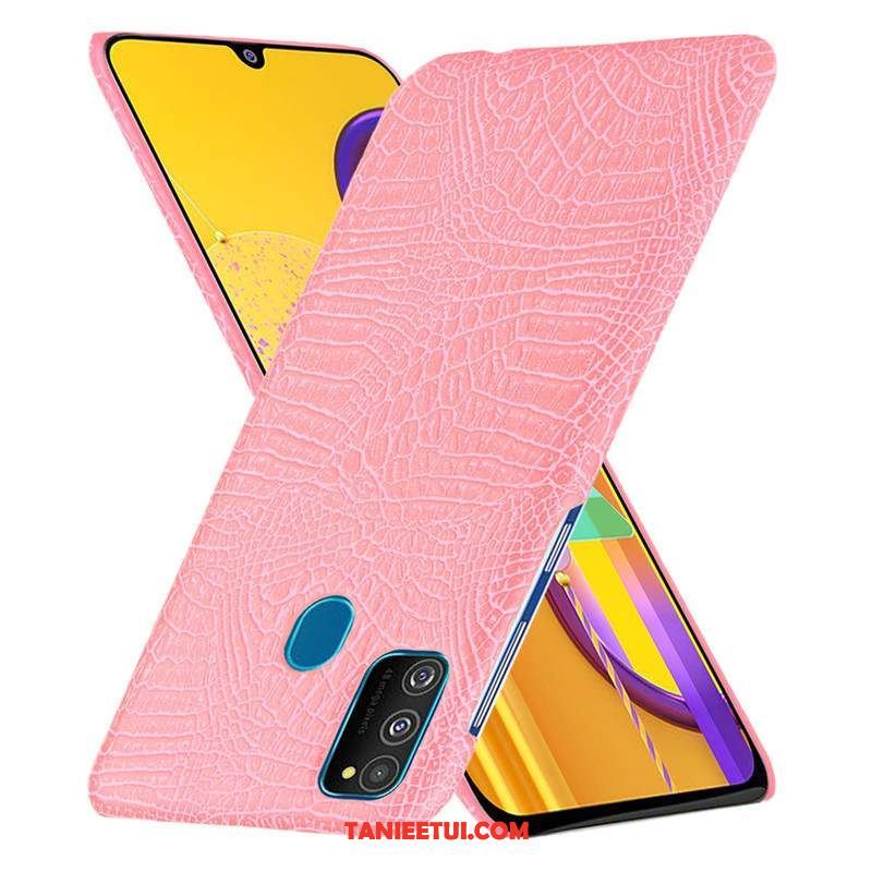 Etui Samsung Galaxy M30s Telefon Komórkowy Poczuj Wzór, Futerał Samsung Galaxy M30s Biały Nubuku Ochraniacz