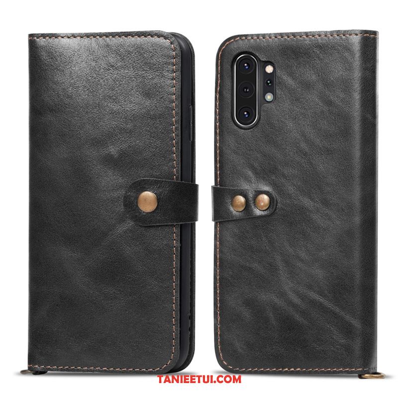 Etui Samsung Galaxy Note 10+ Gwiazda Skórzany Futerał Telefon Komórkowy, Pokrowce Samsung Galaxy Note 10+ Braun