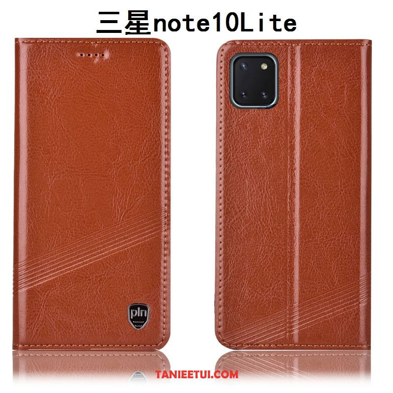 Etui Samsung Galaxy Note 10 Lite Czerwony All Inclusive Ochraniacz, Obudowa Samsung Galaxy Note 10 Lite Anti-fall Gwiazda Skórzany Futerał