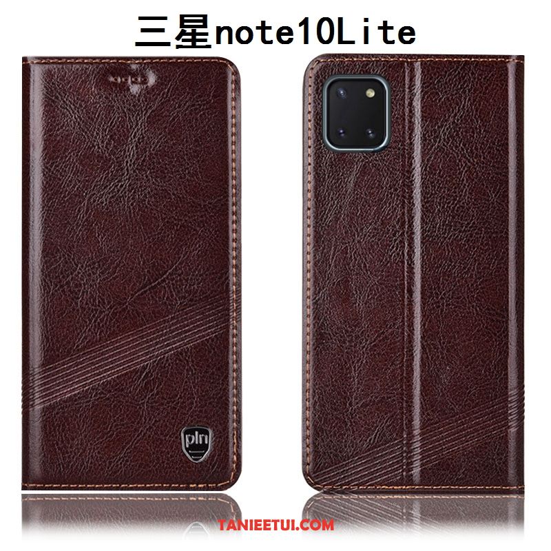 Etui Samsung Galaxy Note 10 Lite Czerwony All Inclusive Ochraniacz, Obudowa Samsung Galaxy Note 10 Lite Anti-fall Gwiazda Skórzany Futerał