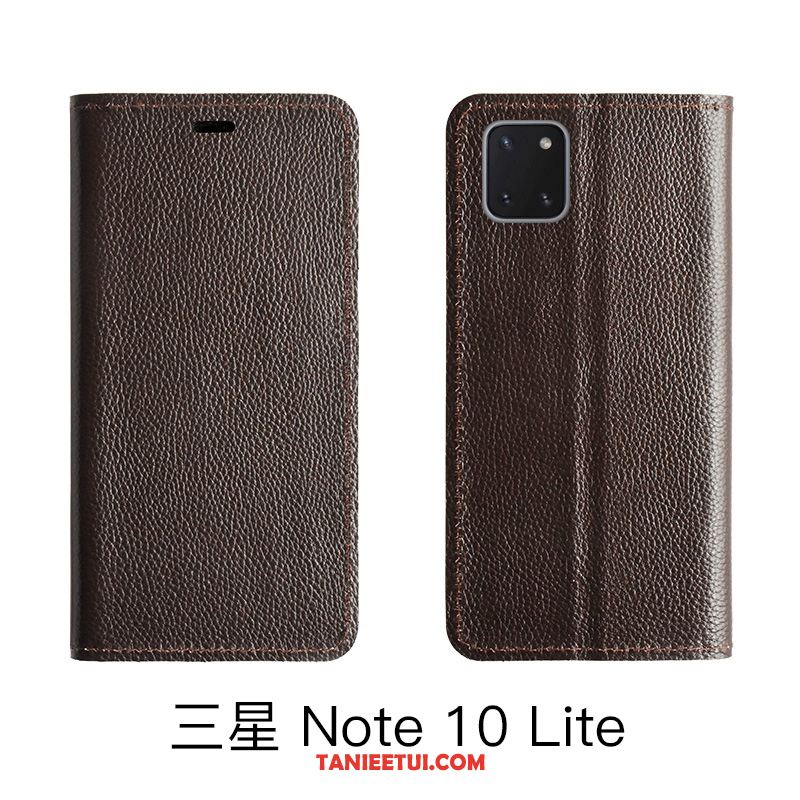 Etui Samsung Galaxy Note 10 Lite Gwiazda Wzór Telefon Komórkowy, Futerał Samsung Galaxy Note 10 Lite Skórzany Litchi Bydło