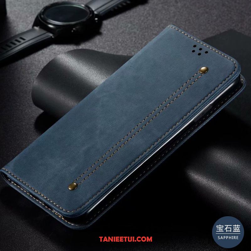 Etui Samsung Galaxy Note 10 Lite Ochraniacz Brązowy Wzór, Obudowa Samsung Galaxy Note 10 Lite Gwiazda Denim Skórzany Futerał