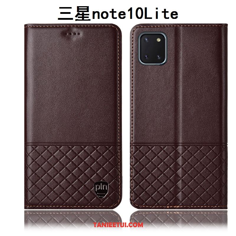 Etui Samsung Galaxy Note 10 Lite Skórzany All Inclusive Gwiazda, Futerał Samsung Galaxy Note 10 Lite Ochraniacz Anti-fall Czarny