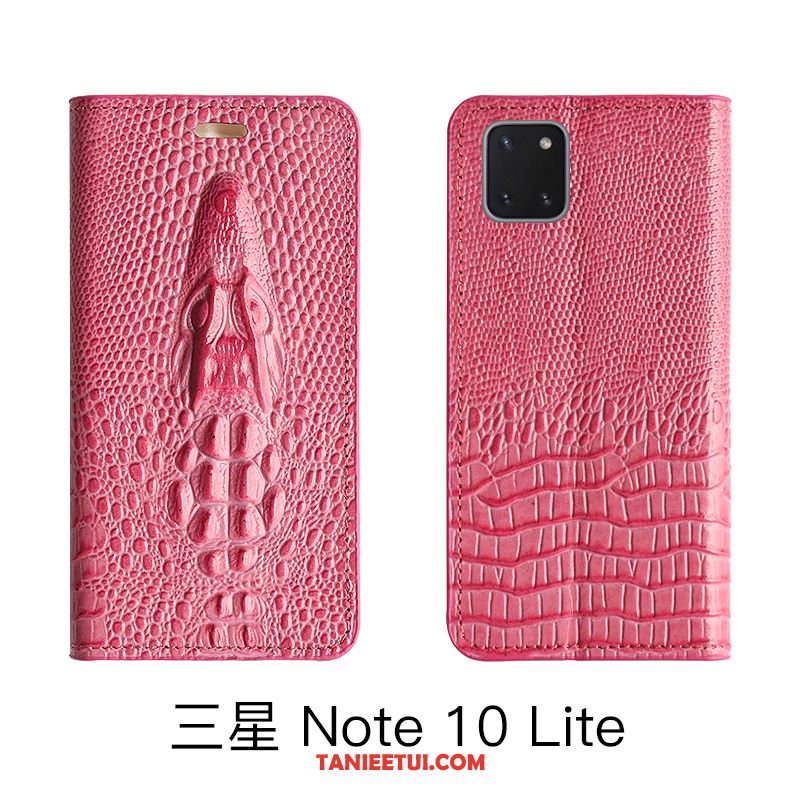 Etui Samsung Galaxy Note 10 Lite Wysoki Koniec Prawdziwa Skóra All Inclusive, Obudowa Samsung Galaxy Note 10 Lite Skórzany Futerał Gwiazda Żółty