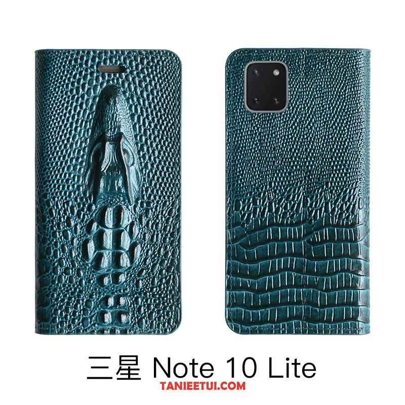 Etui Samsung Galaxy Note 10 Lite Wysoki Koniec Prawdziwa Skóra All Inclusive, Obudowa Samsung Galaxy Note 10 Lite Skórzany Futerał Gwiazda Żółty