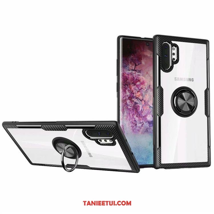 Etui Samsung Galaxy Note 10+ Magnetyzm Gwiazda Czarny, Futerał Samsung Galaxy Note 10+ Na Pokładzie Telefon Komórkowy Wspornik