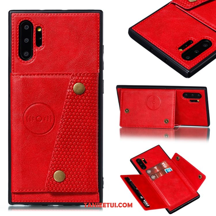 Etui Samsung Galaxy Note 10+ Magnetyzm Szary Karta, Obudowa Samsung Galaxy Note 10+ Miękki Telefon Komórkowy Gwiazda