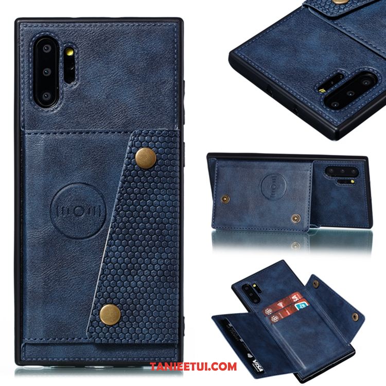 Etui Samsung Galaxy Note 10+ Magnetyzm Szary Karta, Obudowa Samsung Galaxy Note 10+ Miękki Telefon Komórkowy Gwiazda