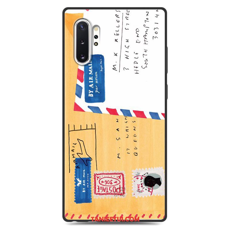 Etui Samsung Galaxy Note 10+ Osobowość Kreatywne Gwiazda, Obudowa Samsung Galaxy Note 10+ Żółty Anti-fall Silikonowe