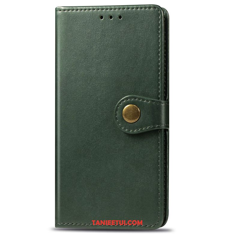 Etui Samsung Galaxy Note 10+ Skórzany Klapa Niebieski, Futerał Samsung Galaxy Note 10+ Klamra Telefon Komórkowy Miękki