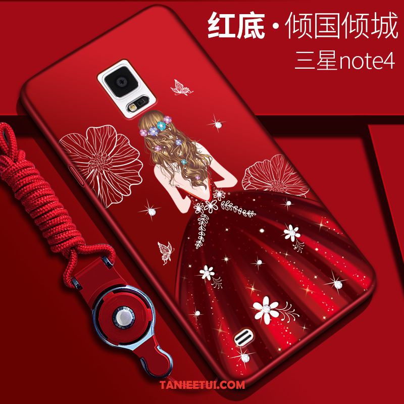 Etui Samsung Galaxy Note 4 Czerwony Gwiazda Tendencja, Obudowa Samsung Galaxy Note 4 Ochraniacz Anti-fall Telefon Komórkowy