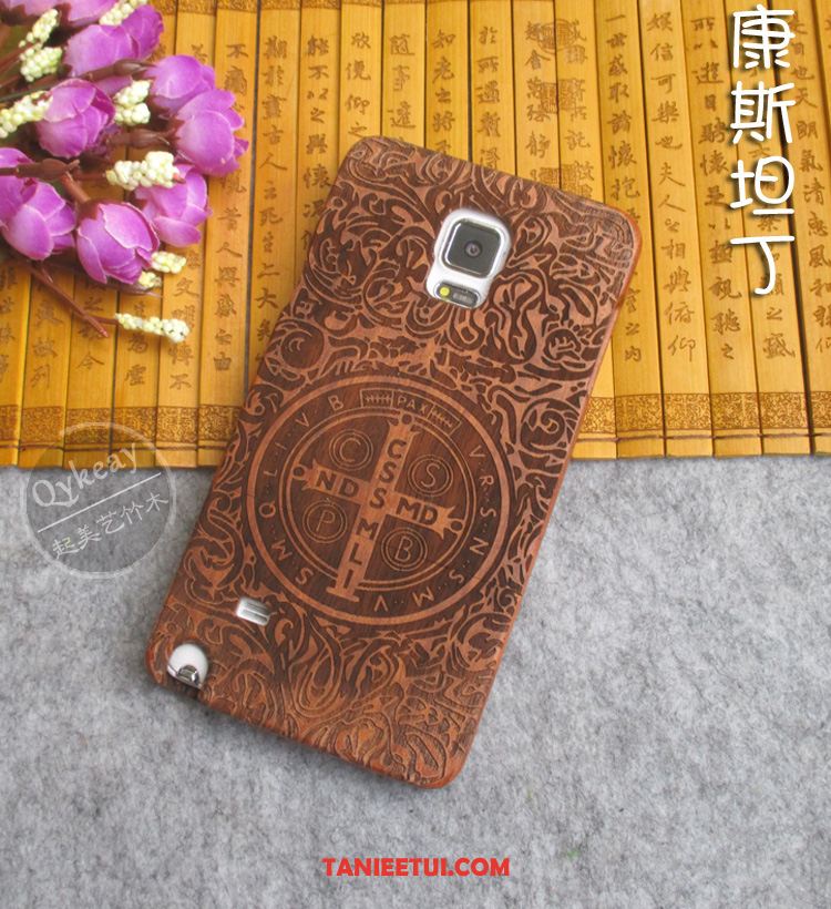 Etui Samsung Galaxy Note 4 Gwiazda Nowy Ochraniacz, Obudowa Samsung Galaxy Note 4 Z Litego Drewna Telefon Komórkowy Relief Braun