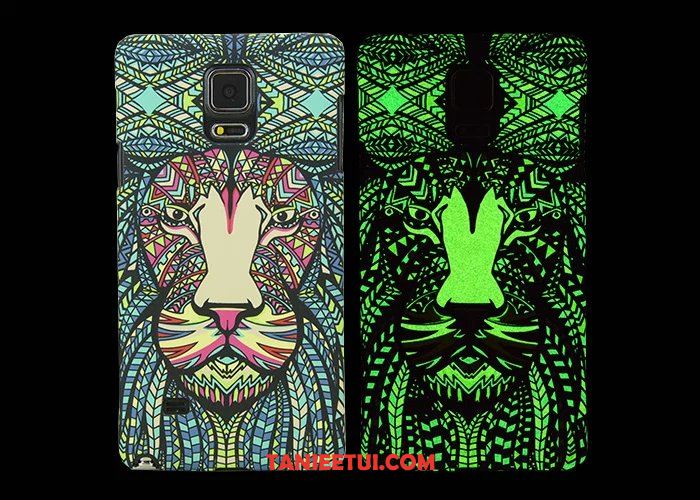 Etui Samsung Galaxy Note 4 Modna Marka Gwiazda Zwierzę, Obudowa Samsung Galaxy Note 4 Zielony Totem Świecące