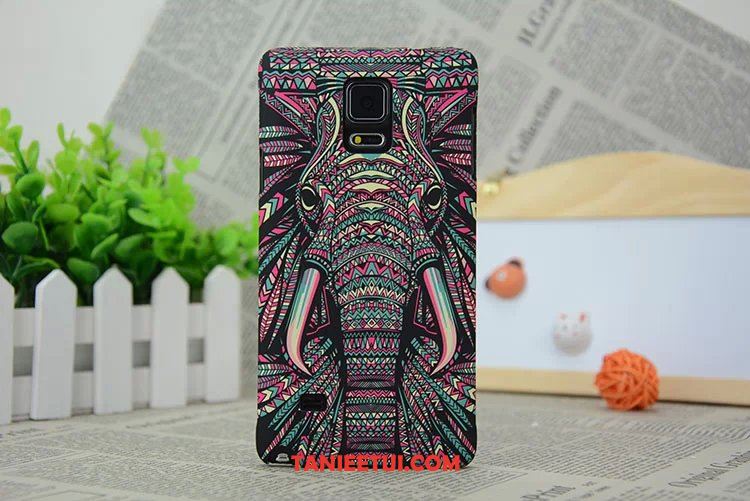 Etui Samsung Galaxy Note 4 Modna Marka Gwiazda Zwierzę, Obudowa Samsung Galaxy Note 4 Zielony Totem Świecące