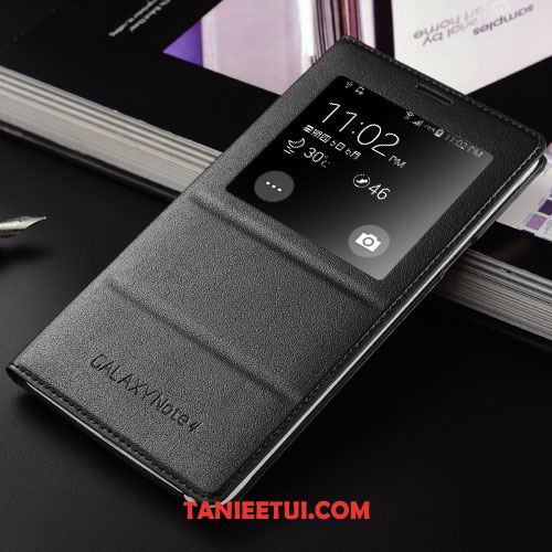 Etui Samsung Galaxy Note 4 Niebieski Telefon Komórkowy Anti-fall, Obudowa Samsung Galaxy Note 4 Gwiazda Skórzany Futerał Klapa