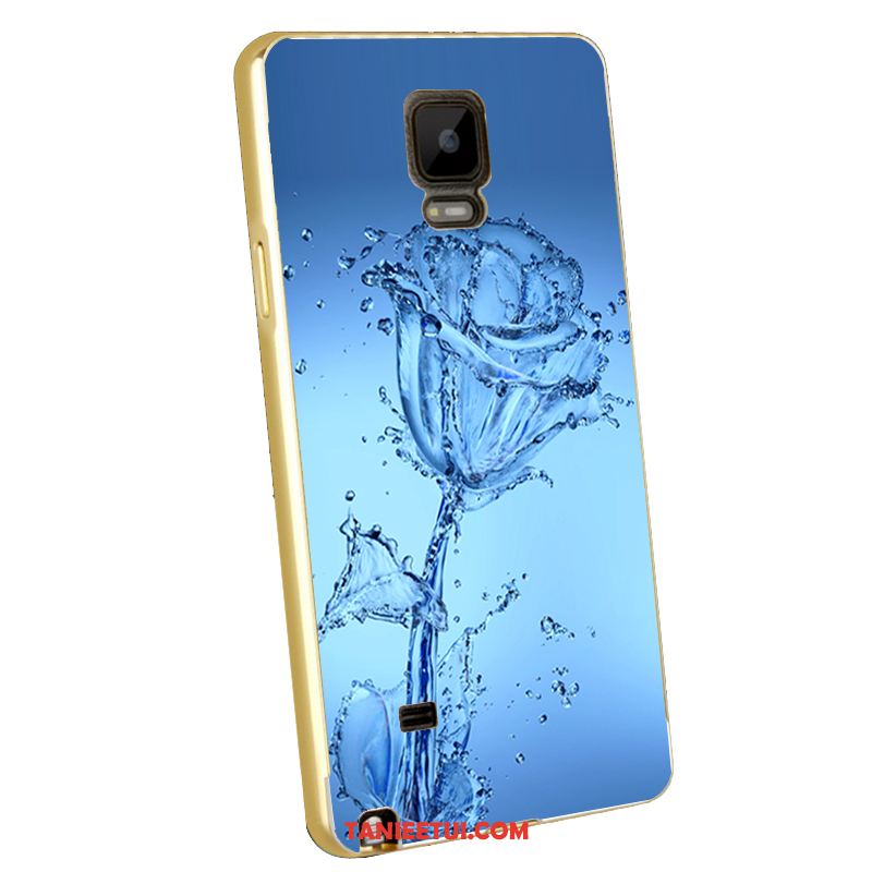 Etui Samsung Galaxy Note 4 Ochraniacz Telefon Komórkowy Metal, Futerał Samsung Galaxy Note 4 Relief Granica Tylna Pokrywa