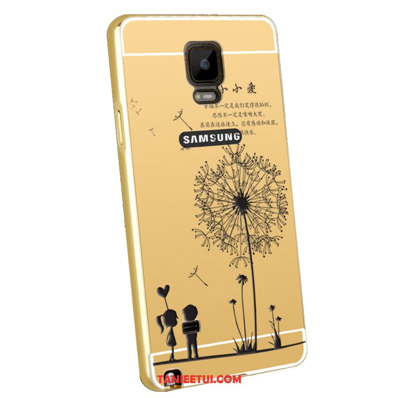 Etui Samsung Galaxy Note 4 Ochraniacz Telefon Komórkowy Metal, Futerał Samsung Galaxy Note 4 Relief Granica Tylna Pokrywa