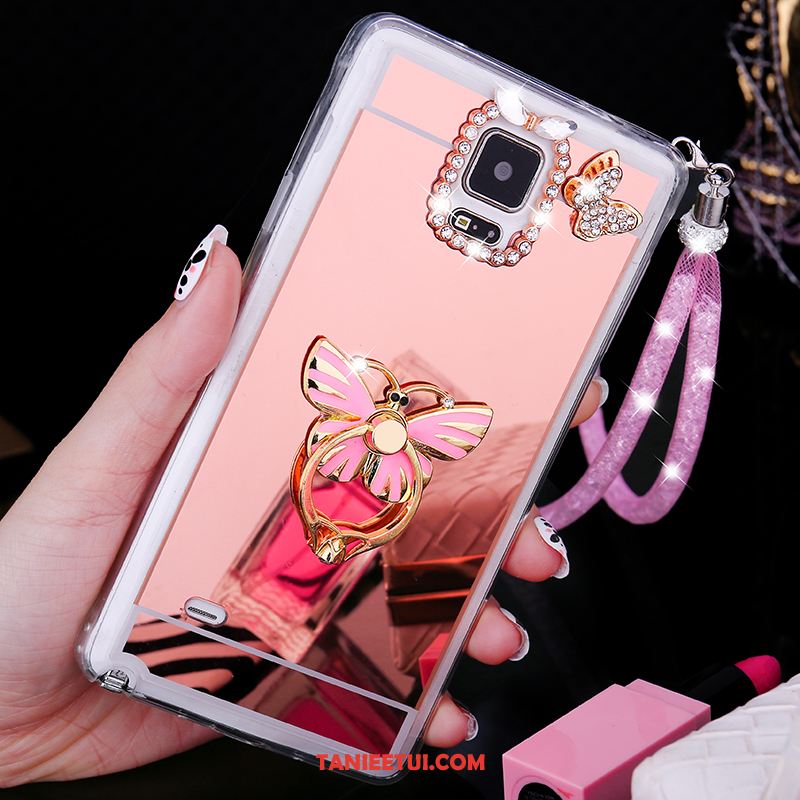 Etui Samsung Galaxy Note 4 Pawie Telefon Komórkowy Gwiazda, Futerał Samsung Galaxy Note 4 Wiszące Ozdoby Miękki Ring Champagner Farbe