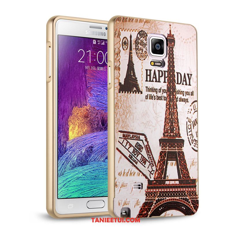 Etui Samsung Galaxy Note 4 Telefon Komórkowy Metal Granica, Pokrowce Samsung Galaxy Note 4 Tendencja Gwiazda Ochraniacz