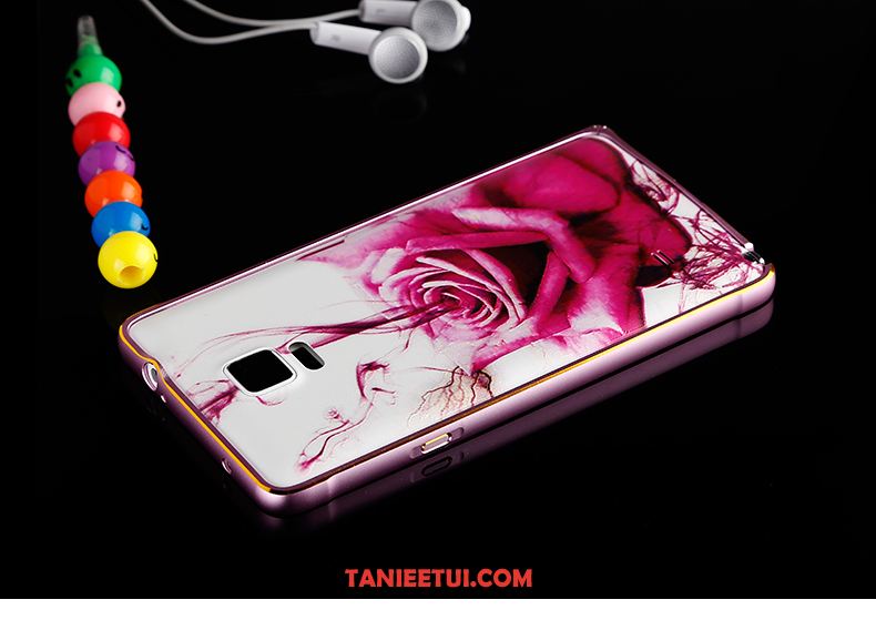 Etui Samsung Galaxy Note 4 Tylna Pokrywa Czerwony Telefon Komórkowy, Obudowa Samsung Galaxy Note 4 Gwiazda Relief Cienkie