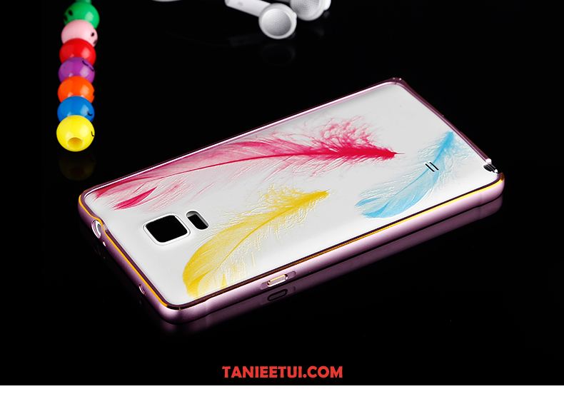 Etui Samsung Galaxy Note 4 Tylna Pokrywa Czerwony Telefon Komórkowy, Obudowa Samsung Galaxy Note 4 Gwiazda Relief Cienkie