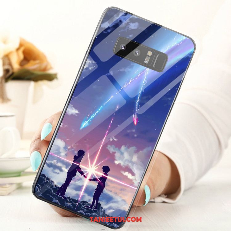 Etui Samsung Galaxy Note 8 Anti-fall Gwiazda Obrzeża, Pokrowce Samsung Galaxy Note 8 Silikonowe Trudno Biały