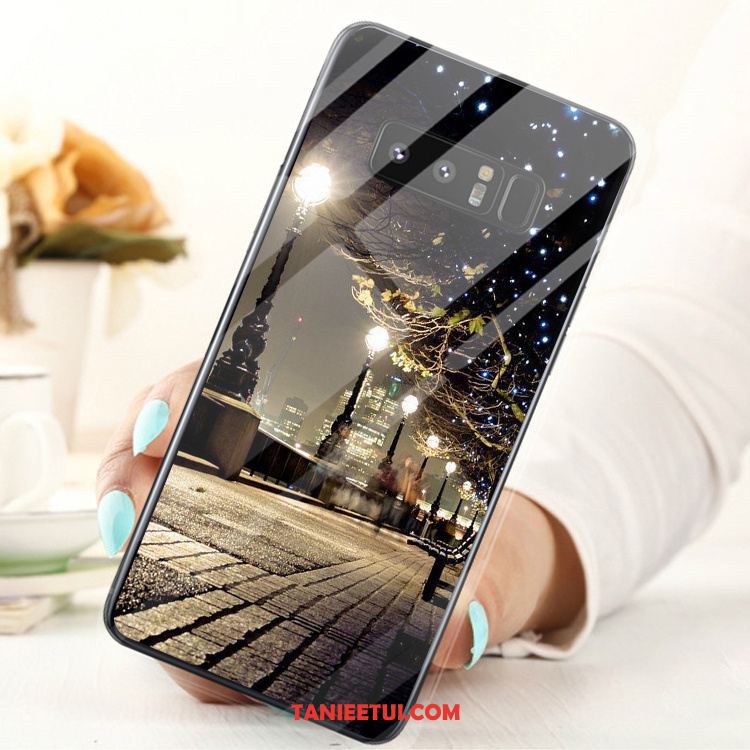 Etui Samsung Galaxy Note 8 Anti-fall Gwiazda Obrzeża, Pokrowce Samsung Galaxy Note 8 Silikonowe Trudno Biały