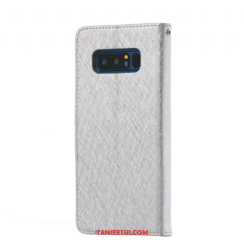 Etui Samsung Galaxy Note 8 Biały Ochraniacz Skórzany Futerał, Pokrowce Samsung Galaxy Note 8 Portfel Telefon Komórkowy Karta