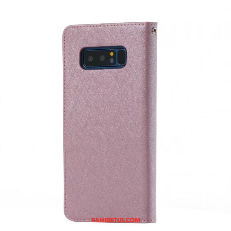 Etui Samsung Galaxy Note 8 Biały Ochraniacz Skórzany Futerał, Pokrowce Samsung Galaxy Note 8 Portfel Telefon Komórkowy Karta