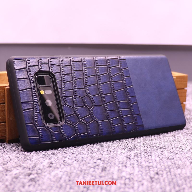 Etui Samsung Galaxy Note 8 Biznes All Inclusive Anti-fall, Obudowa Samsung Galaxy Note 8 Skóra Wzór Krokodyla Nowy Braun