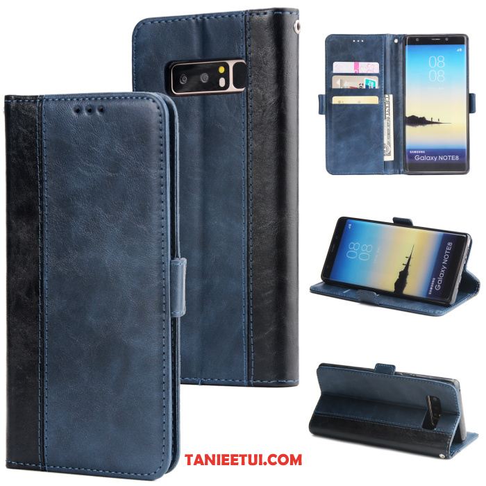 Etui Samsung Galaxy Note 8 Biznes Gwiazda Ochraniacz, Pokrowce Samsung Galaxy Note 8 Klapa Telefon Komórkowy Czerwony