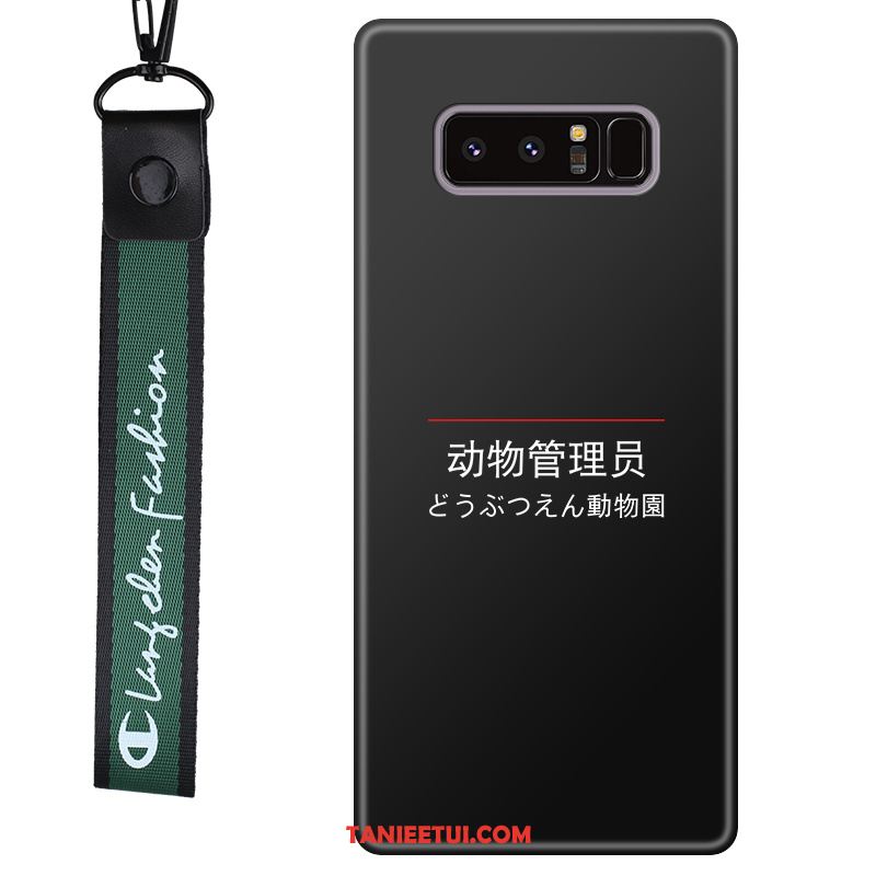 Etui Samsung Galaxy Note 8 Cienkie Anti-fall All Inclusive, Futerał Samsung Galaxy Note 8 Osobowość Gwiazda Czarny