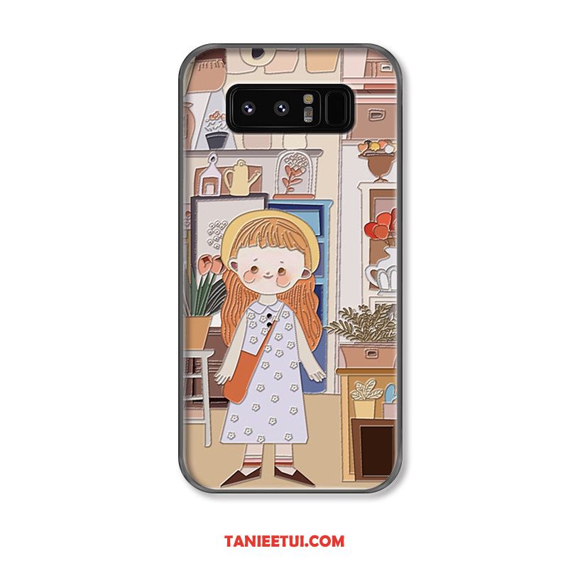 Etui Samsung Galaxy Note 8 Gwiazda Kwiaty Relief, Pokrowce Samsung Galaxy Note 8 Moda Wiszące Ozdoby Tendencja