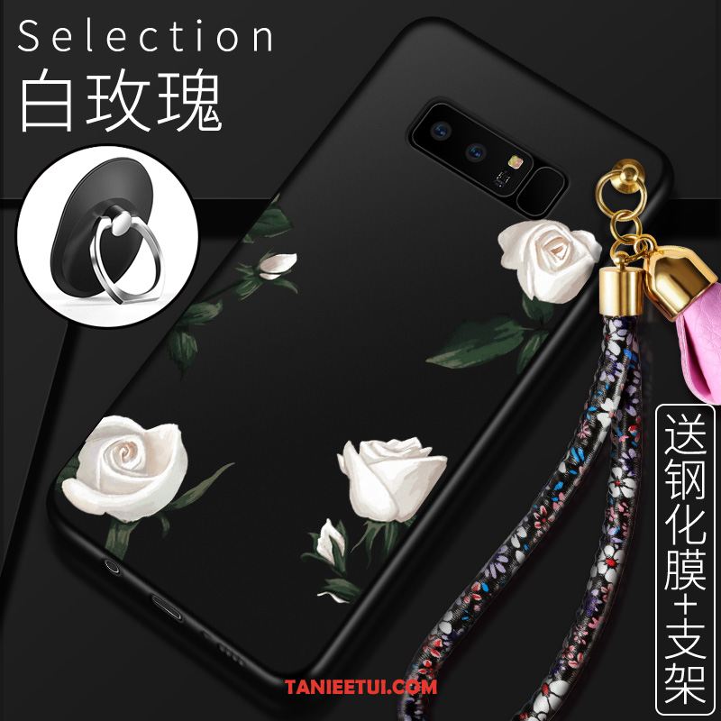 Etui Samsung Galaxy Note 8 Kreskówka Gwiazda Czarny, Obudowa Samsung Galaxy Note 8 Silikonowe Osobowość Kwiaty