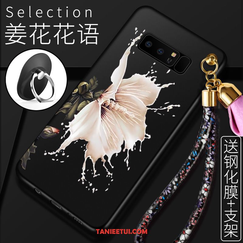 Etui Samsung Galaxy Note 8 Kreskówka Gwiazda Czarny, Obudowa Samsung Galaxy Note 8 Silikonowe Osobowość Kwiaty