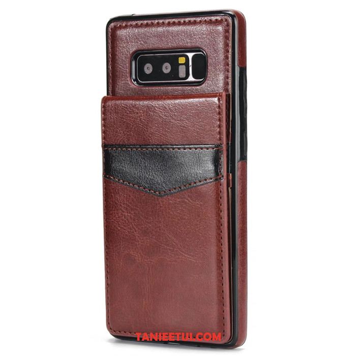 Etui Samsung Galaxy Note 8 Niebieski Skórzany Futerał Ochraniacz, Futerał Samsung Galaxy Note 8 Anti-fall All Inclusive Gwiazda