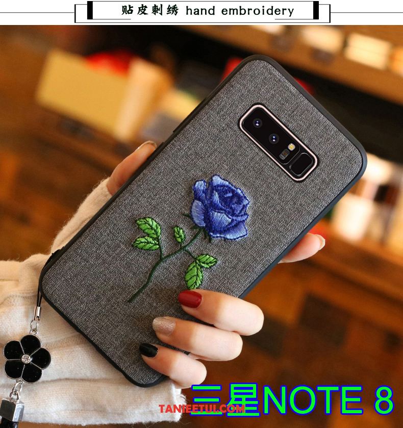 Etui Samsung Galaxy Note 8 Ochraniacz Szary Gwiazda, Futerał Samsung Galaxy Note 8 Miękki All Inclusive Tendencja