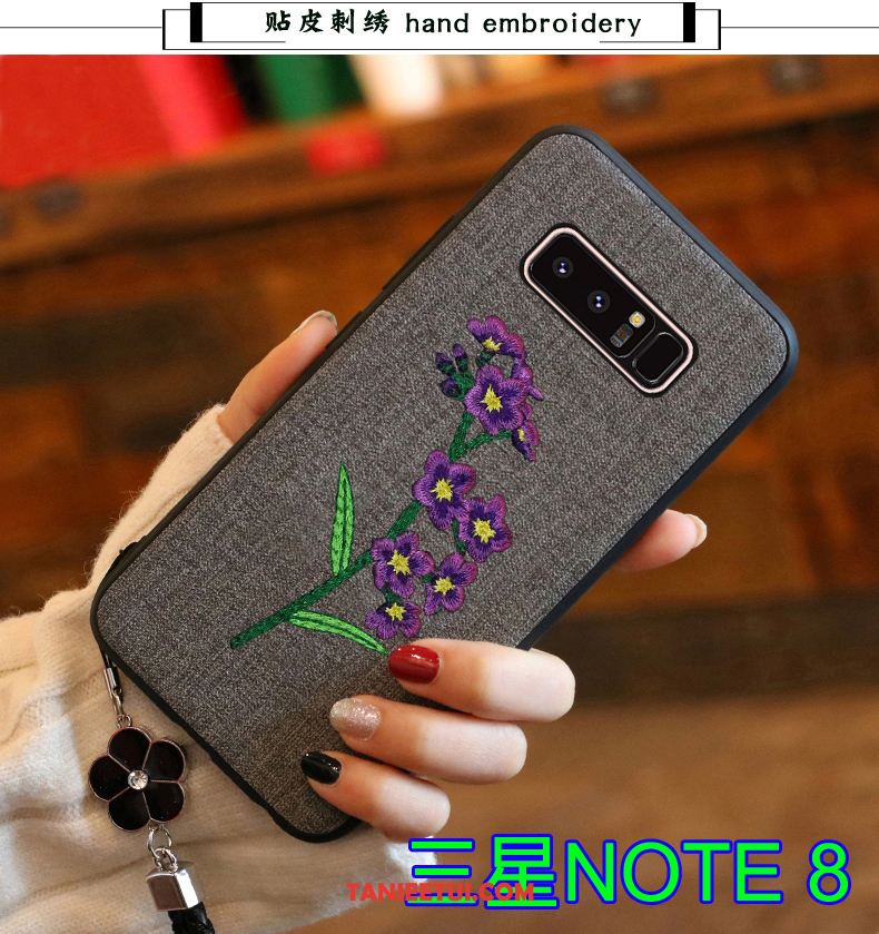 Etui Samsung Galaxy Note 8 Ochraniacz Szary Gwiazda, Futerał Samsung Galaxy Note 8 Miękki All Inclusive Tendencja