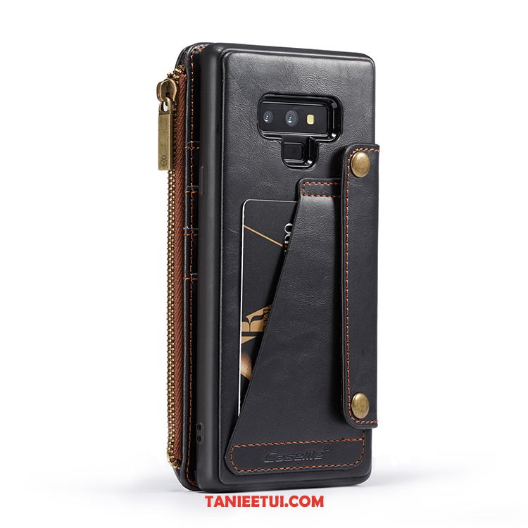 Etui Samsung Galaxy Note 9 Czerwony Portfel Gwiazda, Obudowa Samsung Galaxy Note 9 Ochraniacz Skórzany Futerał Telefon Komórkowy