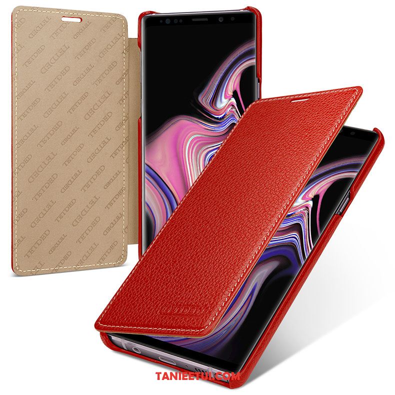 Etui Samsung Galaxy Note 9 Nowy Zielony Gwiazda, Futerał Samsung Galaxy Note 9 Ochraniacz Skórzany Futerał Telefon Komórkowy