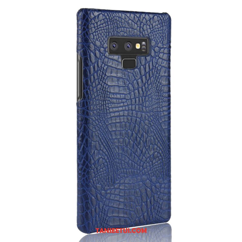 Etui Samsung Galaxy Note 9 Ochraniacz Czerwony Wzór Krokodyla, Pokrowce Samsung Galaxy Note 9 Vintage Torby Nubuku Orange