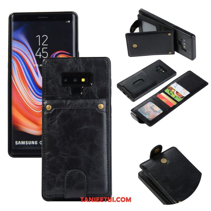 Etui Samsung Galaxy Note 9 Skórzany Futerał All Inclusive Ochraniacz, Futerał Samsung Galaxy Note 9 Szary Telefon Komórkowy Gwiazda