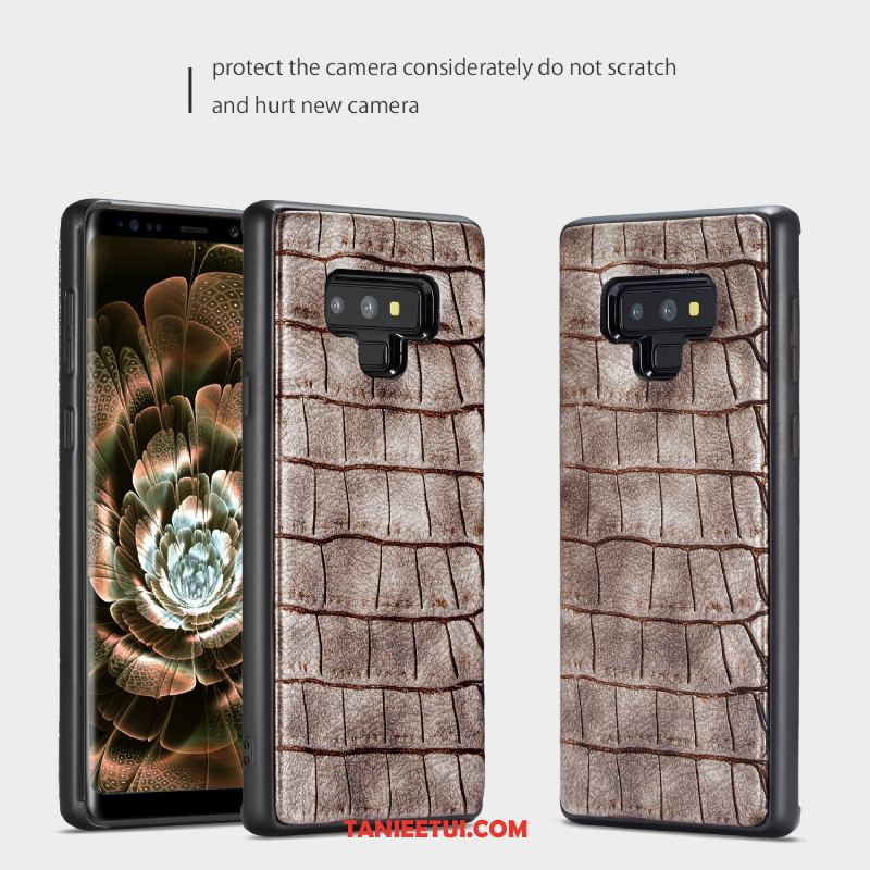 Etui Samsung Galaxy Note 9 Telefon Komórkowy Anti-fall Gwiazda, Pokrowce Samsung Galaxy Note 9 Szary Wzór Krokodyla