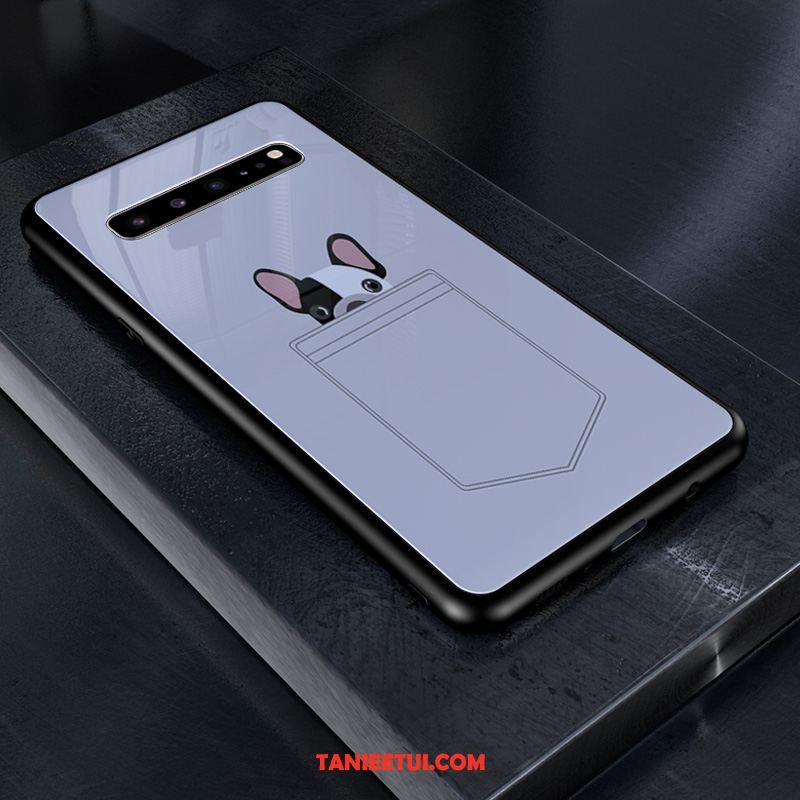 Etui Samsung Galaxy S10 5g Czerwony Netto Ochraniacz Ciemno Niebieski, Obudowa Samsung Galaxy S10 5g Szkło Dostosowane Wzór