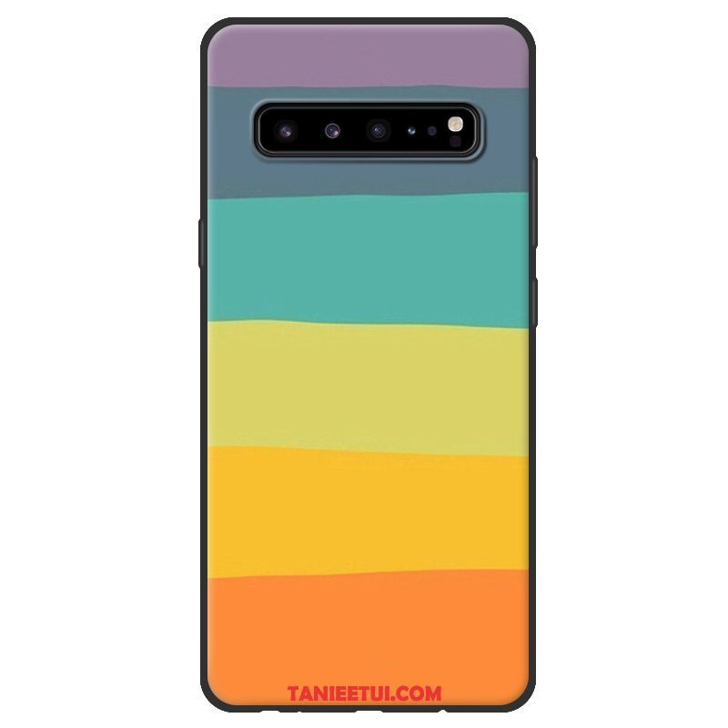 Etui Samsung Galaxy S10 5g Ochraniacz Czarny Nubuku, Obudowa Samsung Galaxy S10 5g Miękki Gwiazda Różowe