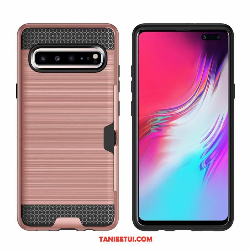 Etui Samsung Galaxy S10 5g Ochraniacz Zielony Karta, Pokrowce Samsung Galaxy S10 5g Gwiazda Anti-fall Jedwab