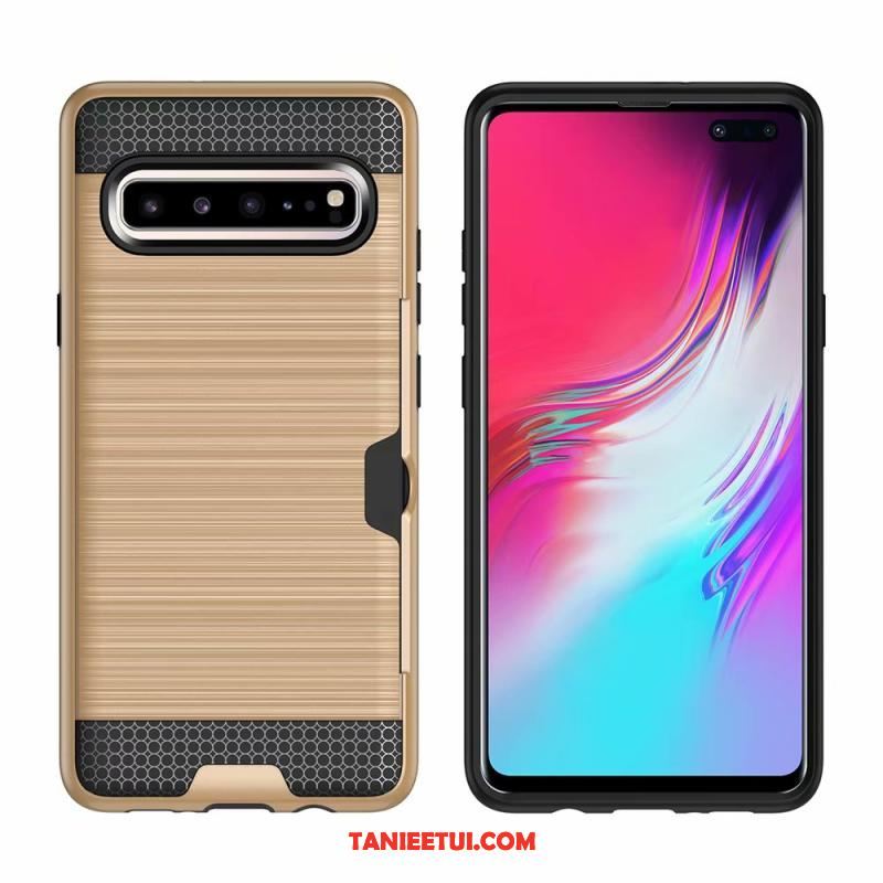 Etui Samsung Galaxy S10 5g Ochraniacz Zielony Karta, Pokrowce Samsung Galaxy S10 5g Gwiazda Anti-fall Jedwab