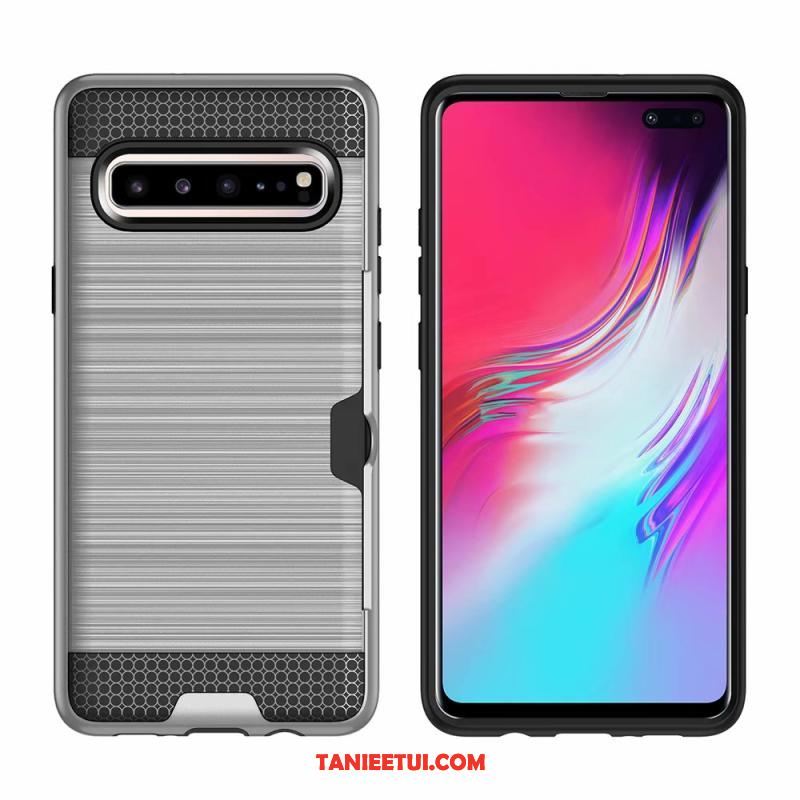 Etui Samsung Galaxy S10 5g Ochraniacz Zielony Karta, Pokrowce Samsung Galaxy S10 5g Gwiazda Anti-fall Jedwab