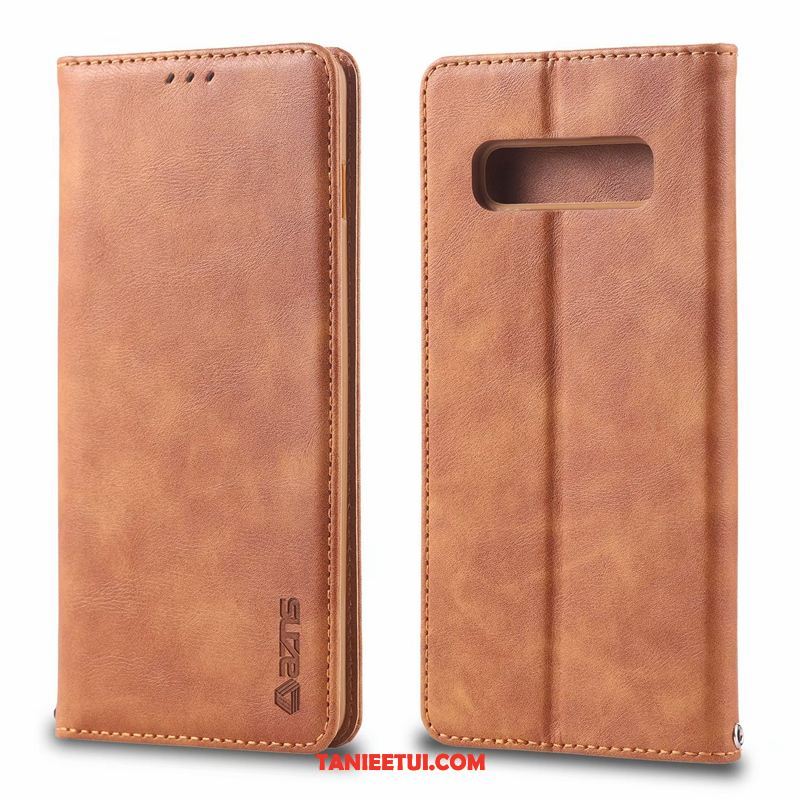 Etui Samsung Galaxy S10 5g Wysoki Koniec Gwiazda Eleganckie, Futerał Samsung Galaxy S10 5g Skórzany Telefon Komórkowy Biznes Braun