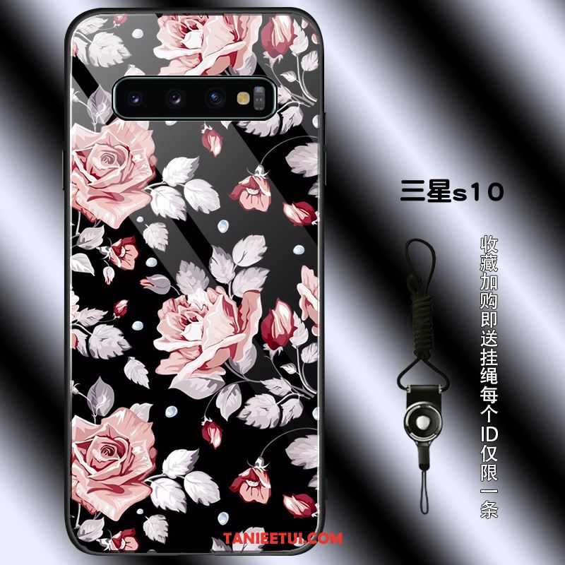 Etui Samsung Galaxy S10 All Inclusive Proste Kwiaty, Pokrowce Samsung Galaxy S10 Czarny Silikonowe Anti-fall